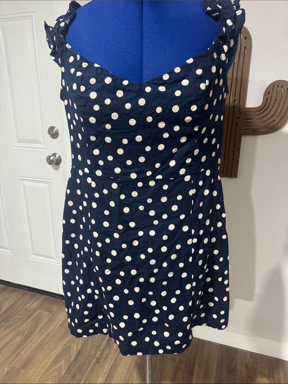 Abercrombie & Fitch Navy Polka Dot Mini Dress